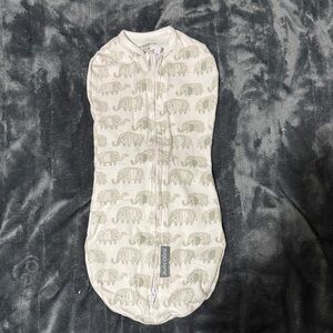 Elephant Print newborn Swaddle.